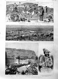 Original Old Antique Print 1886 Sports India Palace Gwalior Maharajah Scindiah