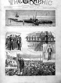 Original Old Antique Print 1886 Prize Day Ship Worcester Whale Edkou Alexandria