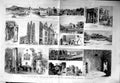 Old Antique Print 1886 Conway Castle Carnarvon Archaeology Abbey Chirk 19th