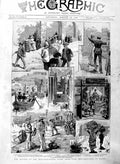 Original Old Antique Print 1886 Mediterranean Fleet Ships Suda Bay Malta B 19th