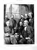 Original Old Antique Print 1886 Gsmid Darwin Douglass Dawson Crookes Victorian