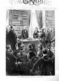 Old 1886 Irish Deputations Gladstone Hawarden Castle Flintshire Wales Victorian