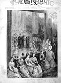 Old Antique Print 1886 Juvenile Fancy Dress Ball Mansion House Children 19th