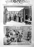 Original Old Antique Print 1886 Stewart Memorial Siers Dorchester Chi Victorian