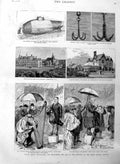 Original Old Antique Print 1886 Welsh Bards London Deaf College Fred Archer 19th