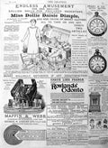 Original Old Antique Print 1886 Advertisement Mappin Dollie Dimple Perry Watch