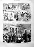 Original Old Antique Print 1886 Siers Sierra Leone Bulgaria Sobraine Victorian