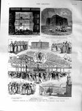 Old Antique Print 1887 Poor People Margaret'S Works Leicester Portsmouth 19th