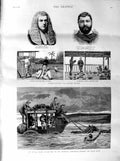 Original Old Antique Print 1887 Wilge Transvaal GBurma Sleigh Macdonald War