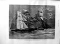 Original Old Antique Print 1887 Collision Emigrant Ship Kapunda Ada Melmore 19th