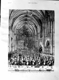 Old Antique Print 1887 Jubilee Banquet Law Society Royal Courts Justice 19th