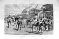 Original Old Antique Print 1887 Ascot Horses Racing Royal Box Jockeys Fine Art