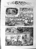 Original Old Antique Print 1887 Henley Regatta River Boat 19th Century