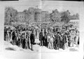 Original Old Antique Print 1887 Queen Garden Party Buckingham Palace London 0