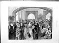 Original Old Antique Print 1887 Jubilee Ball Guildhall Library Stairs Fine Art
