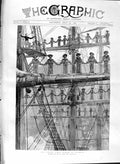 Original Old Antique Print 1887 Jubilee Naval Review Spithead Yards Minota 19th