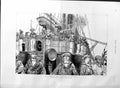 Original Old Antique Print 1887 Jubilee Naval Review Spithead Crew Cyclops Ship