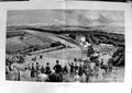 Original Old Antique Print 1887 Panoramic View Goodwood Racecourse Horses Art