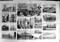 Original Old Antique Print 1887 Cheltenham Hotel Parsonage Tewkesbury Mont 19th