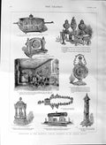 Old Antique Print 1887 Majesty Queen Jubilee Presents St. James'S Palace 19th
