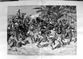 Original Old Antique Print 1887 Fine Art Scene Soudanese Marriage Dance 19th