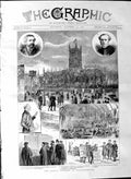 Original Old Antique Print 1887 Church Congress Wolverhampton Nelson Lichfield