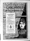 Original Old Antique Print 1887 Advertisement Lancaster Window Blind Cloth 19th