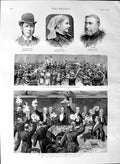 Old Antique Print 1887 Chamberlain Belfast Craik Fordham Perisco Ireland 19th