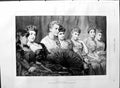 Original Old Antique Print 1887 Hicks Fine Art Ladies Theatre Royal Academy
