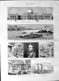 Old Antique Print 1887 Brassey Yacht Sunbeam Gwalior Ujain Kafr-Es-Sayad 19th