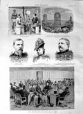 Original Old Antique Print 1887 Court France Cafferel Limousin Senator Si-Ngan