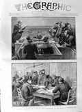 Original Old Antique Print 1887 Rioting London Bow Street Police Court 19th