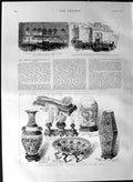 Old Antique Print 1887 Queen Jubilee Emperor China Sullivan Mayor Dublin 19th