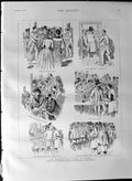 Original Old Antique Print 1887 Versailles Congress Election France President