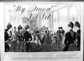 Original Old Antique Print 1888 Advertisement My Queen Vel-Vel Material 19th