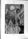 Original Old Antique Print 1888 Architecture New Altar Reredos Paul'S Cathedral