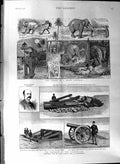 Original Old Antique Print 1888 Dardanelles Defences Howitzer Snyder Elephant