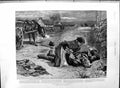 Original Old Antique Print 1888 Ireland Family Boycotted Murdered Man Fine Art