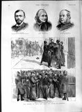 Original Old Antique Print 1888 Arrest Gilhooly House Commons Howitt Maine Men