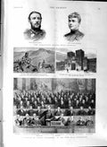 Original Old Antique Print 1888 Fiscal Reformers Birmingham Munck Prince Sweden