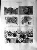 Old Antique Print 1888 Merchant Prince Austinfriars Court Wilson Hebert 19th