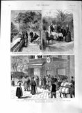 Original Old Antique Print 1888 Emperor Frederick San Remo Prince Villa Zirio
