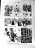 Old Antique Print 1888 Emperor Frederick San Remo Train Berlin Victoria 19th