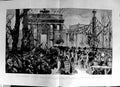 Old Antique Print 1888 Emperor William Berlin Funeral Brandenburger Thor 19th