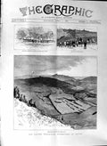 Original Old Antique Print 1888 Easter Volunteer Manoeuvres Dover Siers Battle