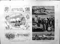 Original Old Antique Print 1888 Floods Germany Military Tournament Palais Paris