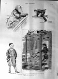 Old Antique Print 1888 Life Ireland Cottage Industries Street Arab Cork 19th