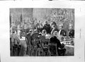 Old Antique Print 1888 Banquet Mayor Mansion House Belgian Burgomasters 19th