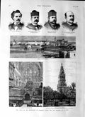 Original Old Antique Print 1888 Middleton Spain Gipsy Murder Cathedral Cordova