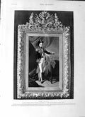 Original Old Antique Print 1888 Portrait Lord Nelson National Gallery Victorian